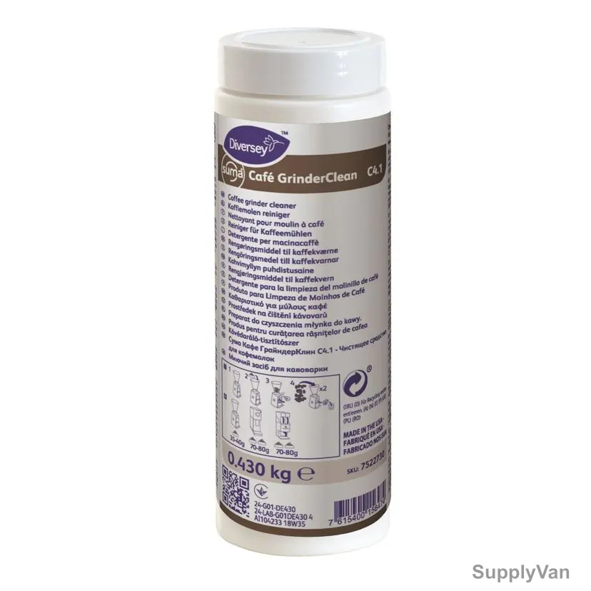 Diversey Suma 4-1 Coffee Grinder Cleaner, 7522730, 430GM