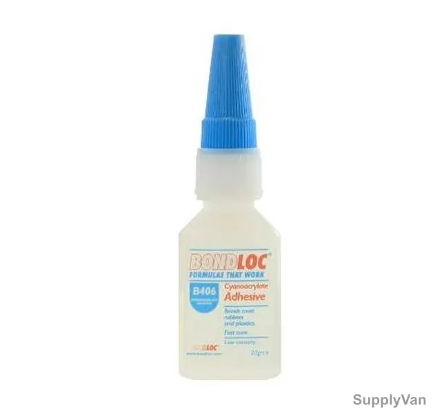 Bondloc Cyanoacrylate Adhesive, B406, 20GM