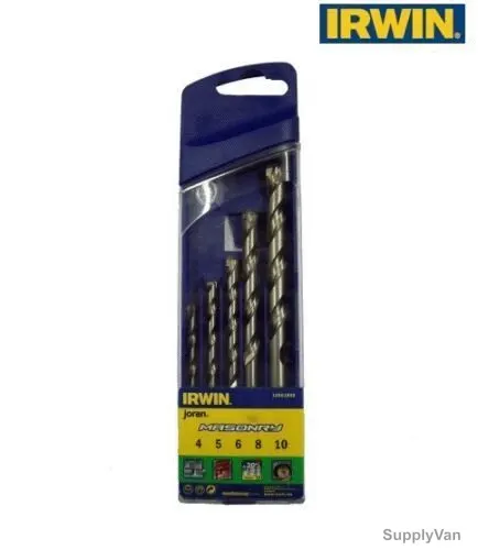 Irwin Masonry Drill Bit Set, IRW10501892, 5Pcs