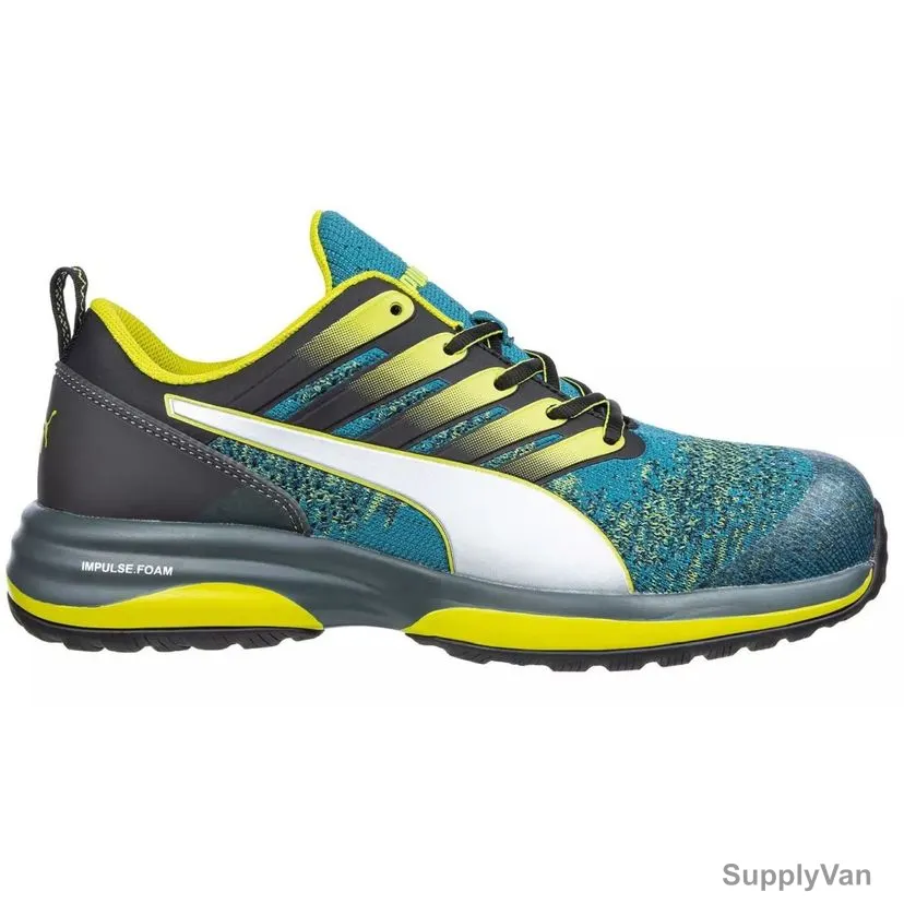 Puma Charge Low Ankle Safety Shoes, 644520, S1P-ESD-HRO-SRC, Size44, Green