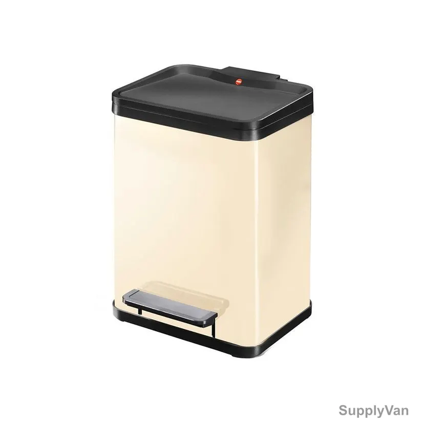 Hailo Pedal Waste Bin, HLO-0622-250, Oko Duo Plus M, 18 Litres, Vanilla