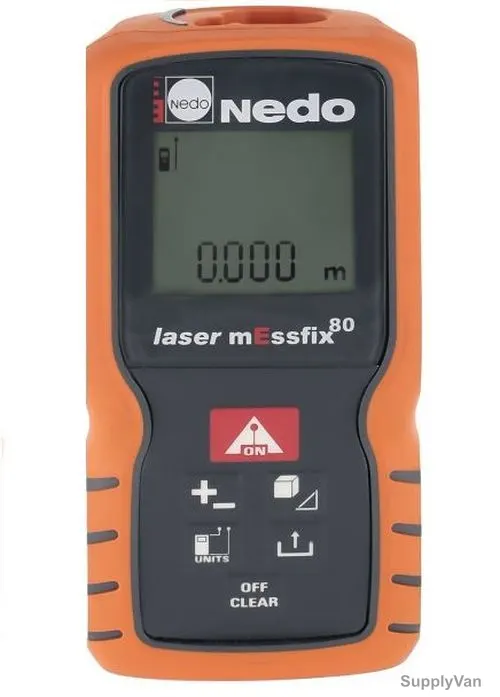 Nedo Messfix 80 Laser Distance Meter, 705565, 0.05-80 Mtrs