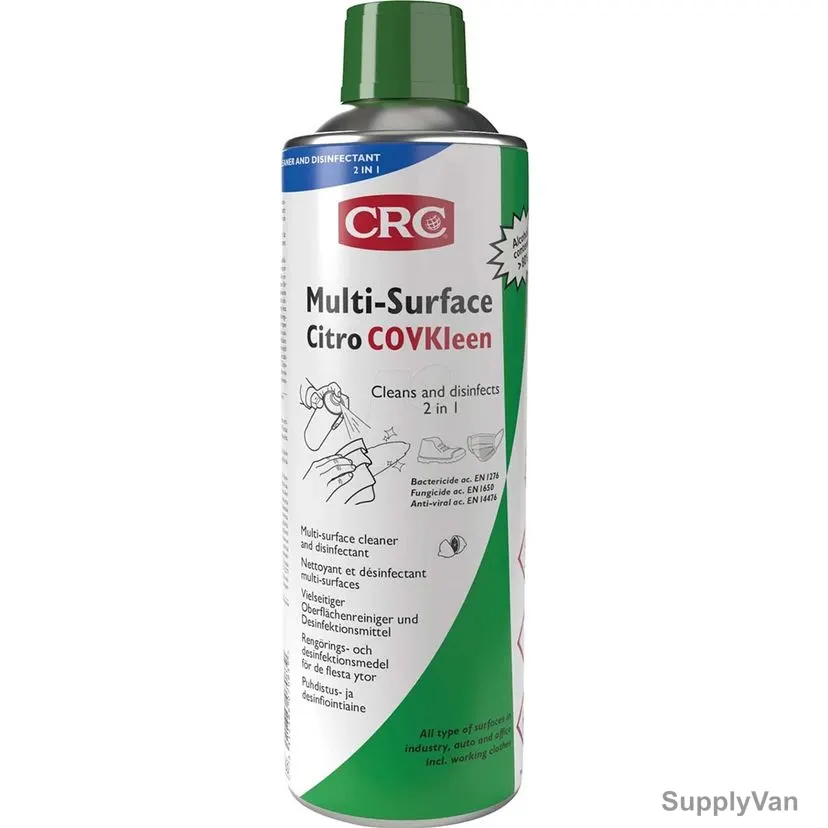 Crc Multi-Surface Citro Disinfectant Cleaner, 33342, COVKleen Series, 500ML