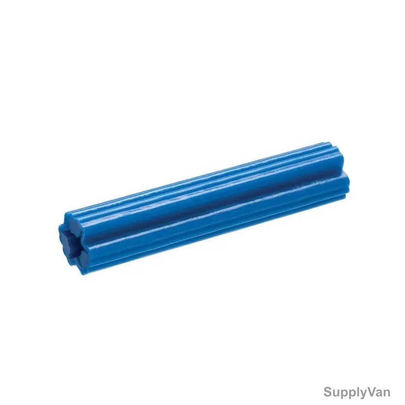 Expanded Wall Plug Screw Anchor, Plastic, 1 Inch, Blue, PK500
