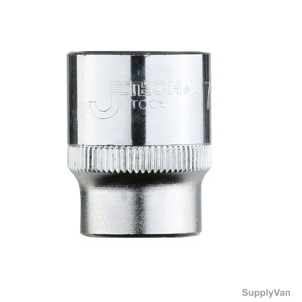 Jetech Hex Socket, JET-SK1-2-18, 1/2 Inch Drive, 6 Point, 18MM