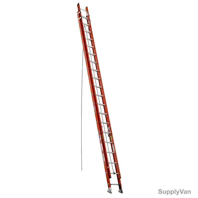 Werner Dual Section Extension Ladder, D6240-2, Fiberglass, D-Rung, 20+20 Steps, 136 Kg Weight Capacity — image 1