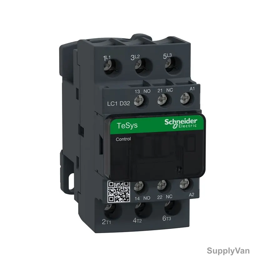 Schneider Contactor, LC1D32P7, TeSys Deca, 690VAC, 3 Poles, 32A