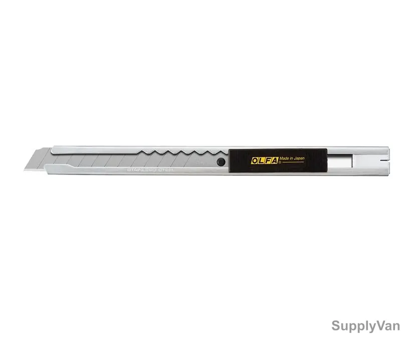Olfa Cutter Knife, OL-SVR-1, Stainless Steel, Black/Yellow, Auto Lock