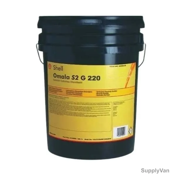 Shell Omala Extreme Pressure Industrial Gear Oil, S2-G-220, 20 Ltrs