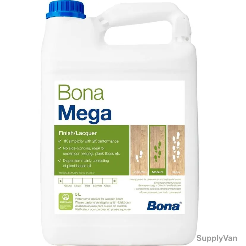 Bona Lacquer, WT133620001, Polyurethane, 5 Ltrs, Matt Finish