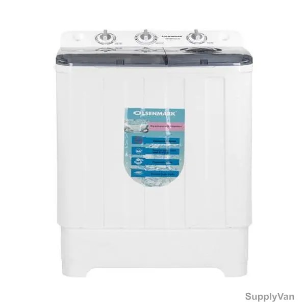 Olsenmark Semi Automatic Washing Machine, OMSWM5504-8K, 8 Kg, White — image 1