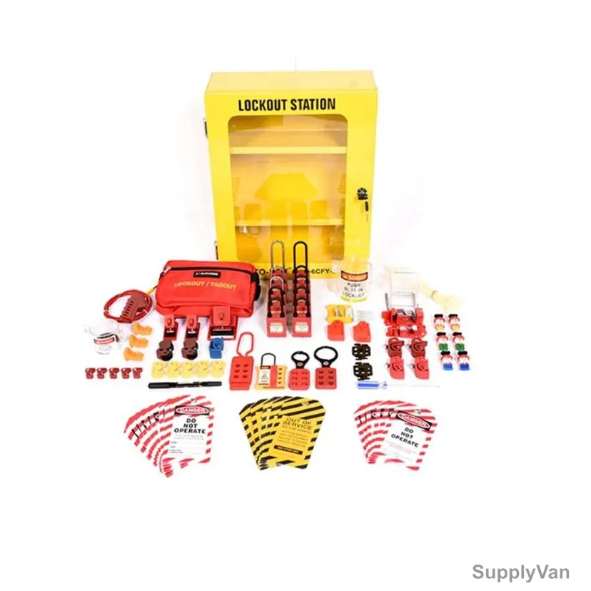 Lok-Force Electrical Loto Kit, LOKT-ESC6-401, M, 108 Pcs/Kit