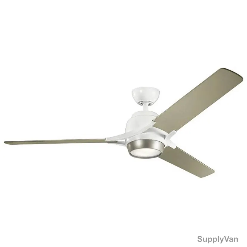 Kichler Ceiling Fan, KLF-ZEUS-60-WHT, Zeus, 3 Blade, 60 Inch, White