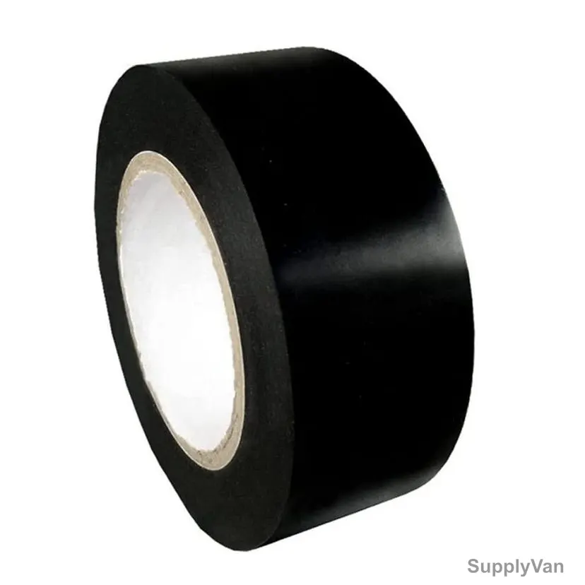 Airmaster PVC Pipe Wrapping Tape, 2 Inch Width x 24 Yards Length, Black