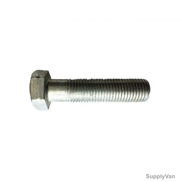 GI Hex Bolt With Lock Nut, 12MM Dia x 30MM Length, 50 Pcs/Pack