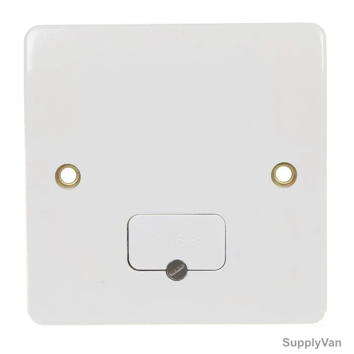 Mk Unswitched Fused Connection Unit K0337WHI, Logic Plus, Thermoset Plastic, IP2XD, 230V, 13A, White