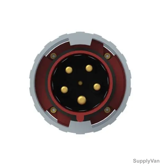 Abb Industrial Plug, 463P6W, 346-415V, IP67, 63A, 3P+N+E, Red — image 1
