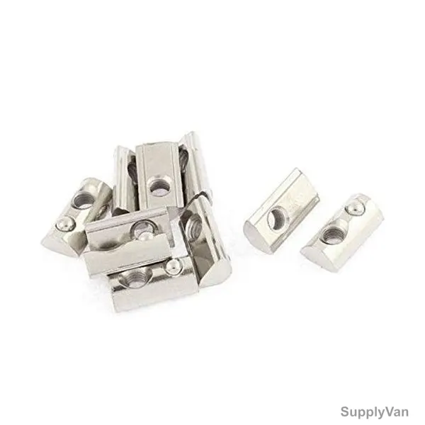 Extrusion Half Round T-Nut, 40 Series, Aluminium, M5, PK10