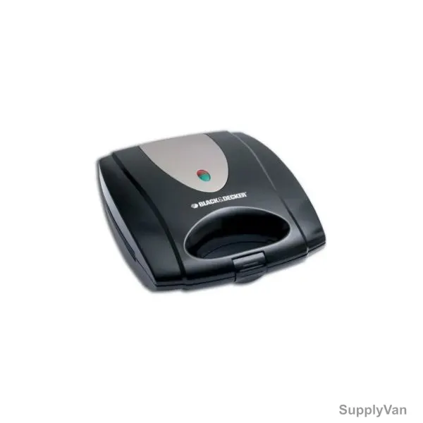 Black and Decker Sandwich Maker W/ Grill Plates, TS4080-B5, 4 Slice, 1400W, Black — image 1