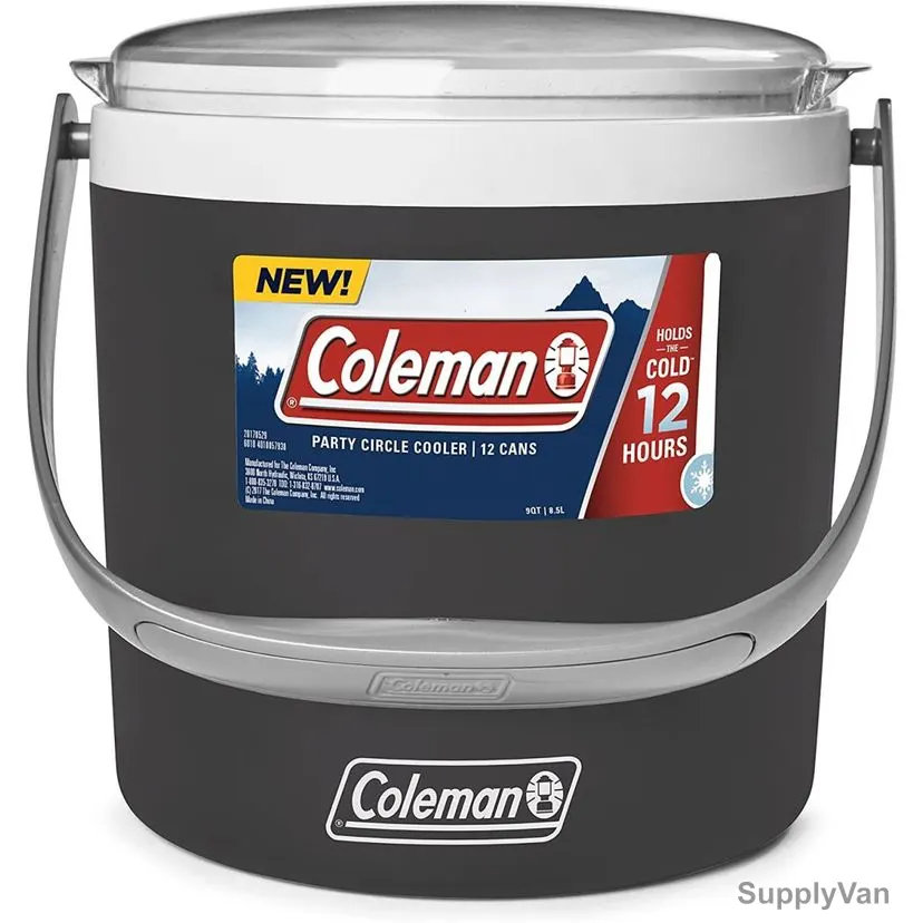 Coleman Party Circle Bucket Cooler, 2000033043, 9 Qt, Black Sand — image 1