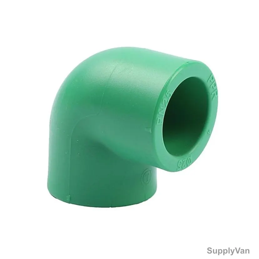 Atlas PPR Elbow, APE9025, 90 Degree, 25MM Dia, PN25, Green