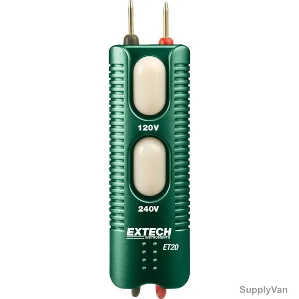 Extech Voltage Tester, ET20, 100-250V