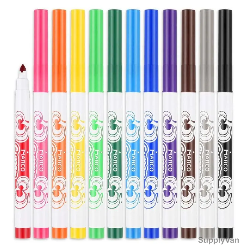 Marco Raffine Professional Marker Set, 7800-12PP, 12 Pcs/Set