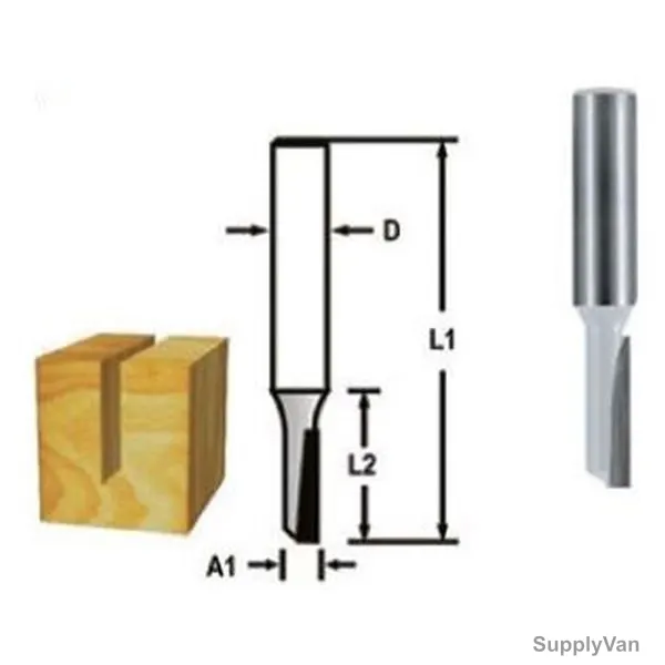 Makita Straight Router Bit, D-47416, 6x19MM