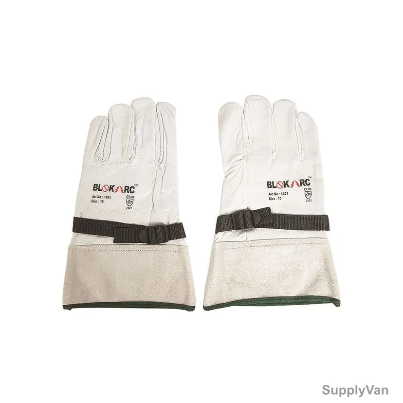 Blokarc Electrical Insulated Lineman Glove, LPG-CL2-BLOKARC10, Size10, White