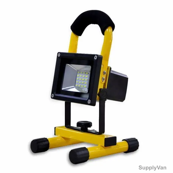 V-Tac Rechargable LED Flood Light, VT-4812-SQ, SMD, 10W, CoolWhite