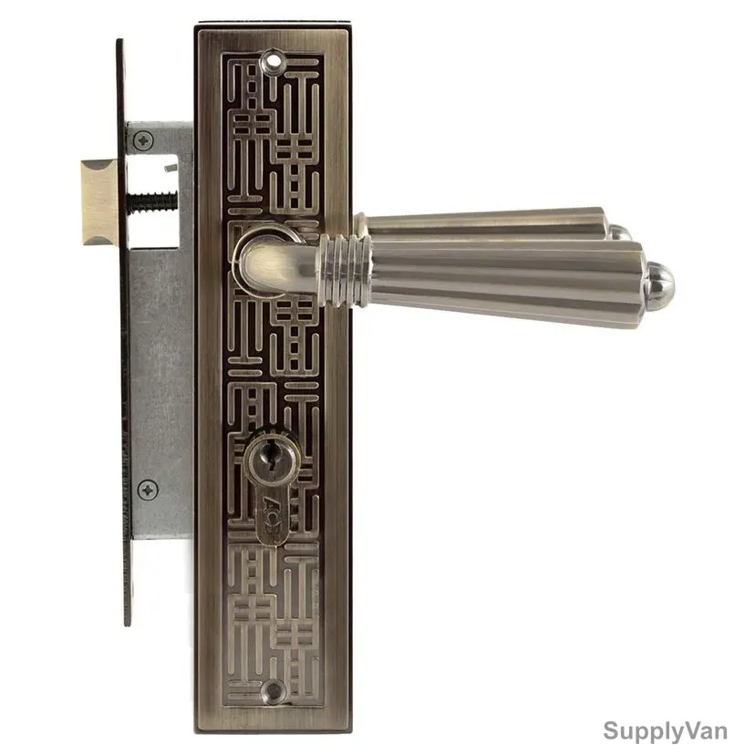 ACS Small Plate With Lock Body, BB43-AA13-AB, Zinc, Antique Brass