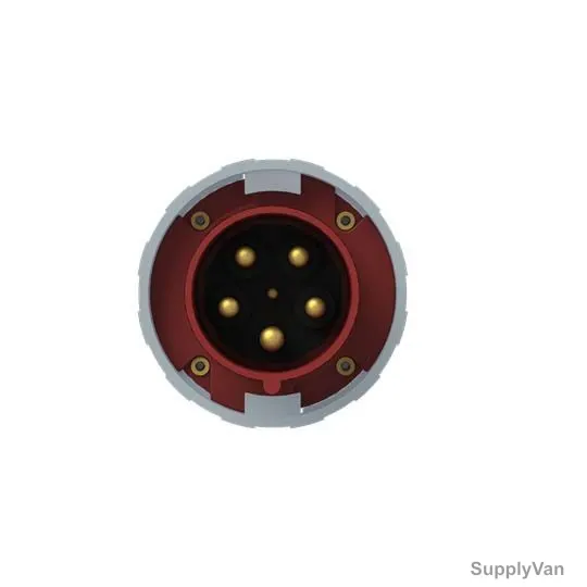 Abb Industrial Plug, 4125P6W, 346-415V, IP67, 125A, 3P+N+E, Red — image 1