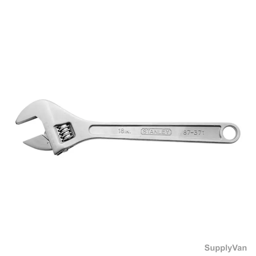 Stanley Adjustable Wrench, 1-87-371, 18 Inch