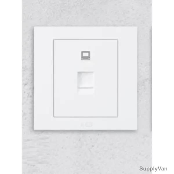ABB Telephone Socket, BH333, Kalo, 1 Gang, CAT 6, RJ45