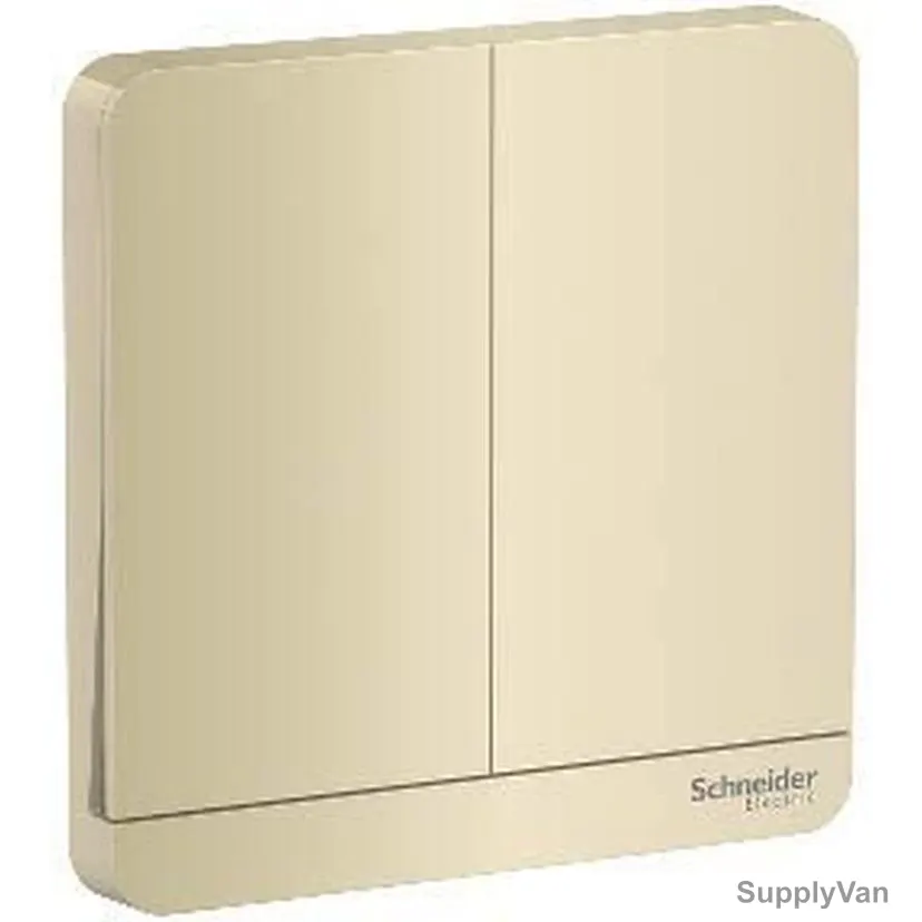 Schneider Electric Electrical Switch, E8332L1-WG, AvatarOn, 2 Gang, 16AX, 250VAC, Wine Gold