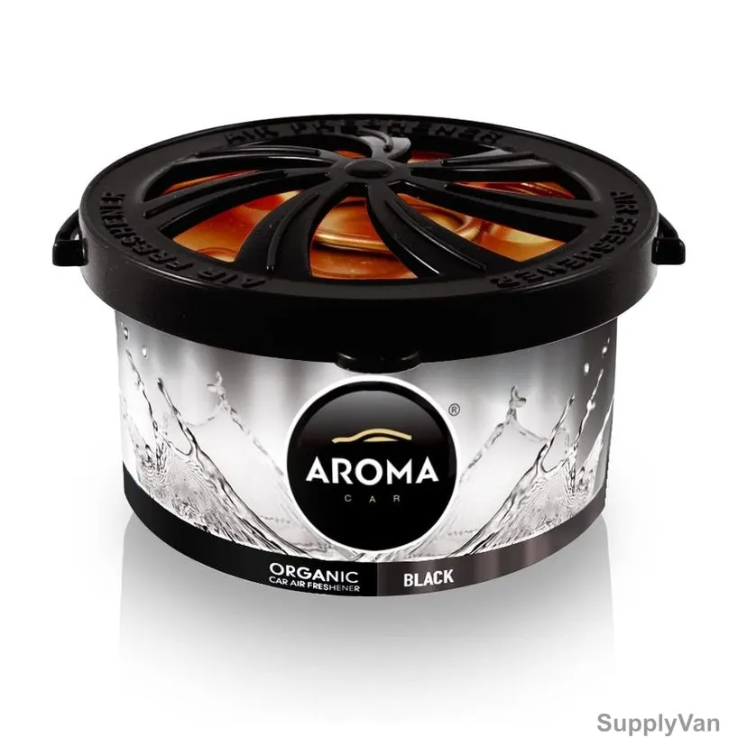 Aroma Organic Fibre Car Air Freshener, Black, 40GM