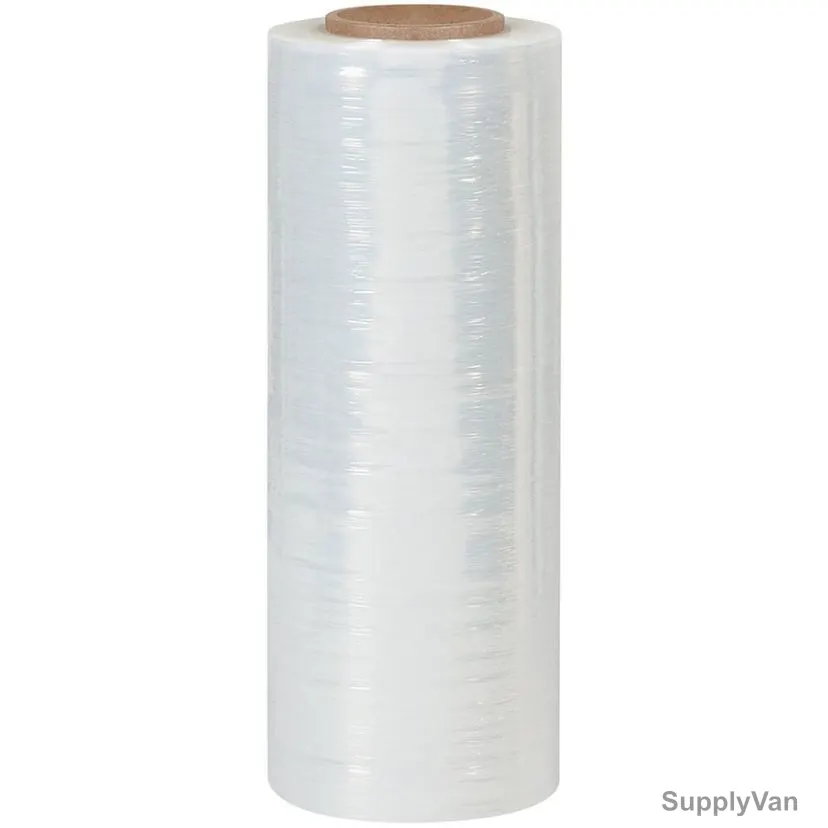 Stretch Film, 1 Kg, 300GM Core, 23 Micron Thk, Clear, 6 Rolls/Carton