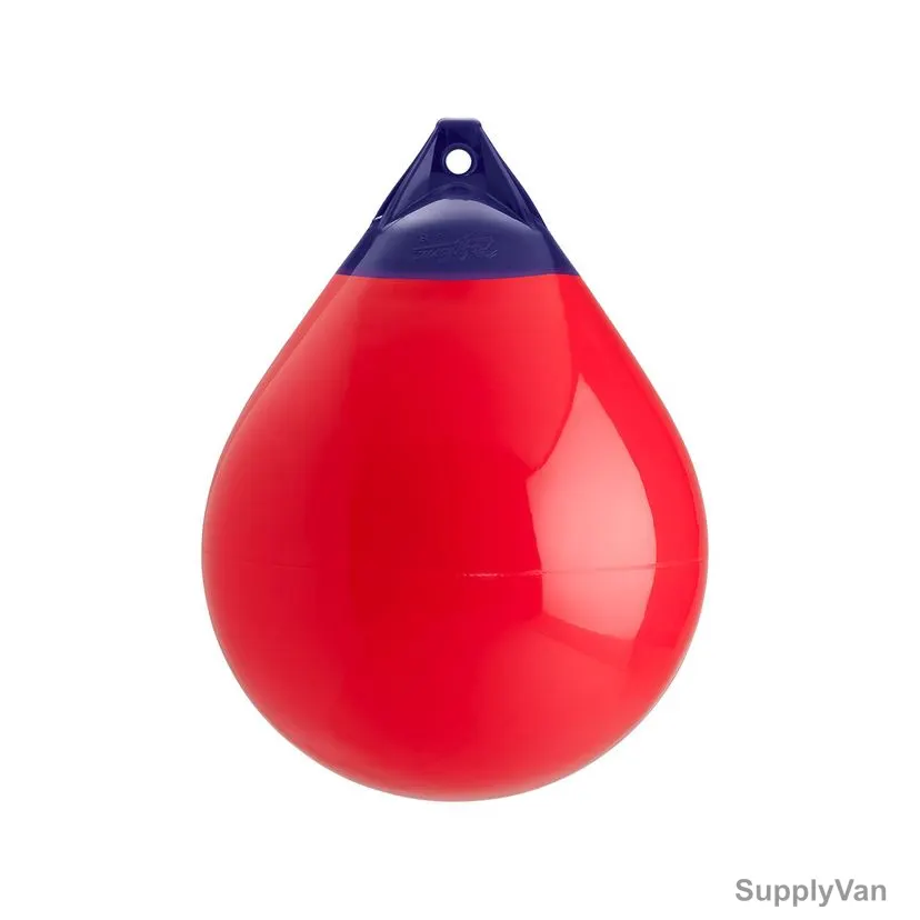 Polyform Buoy, A-5, A Series, Vinyl, 27 Inch Dia x 36 Inch Length, Red — image 1