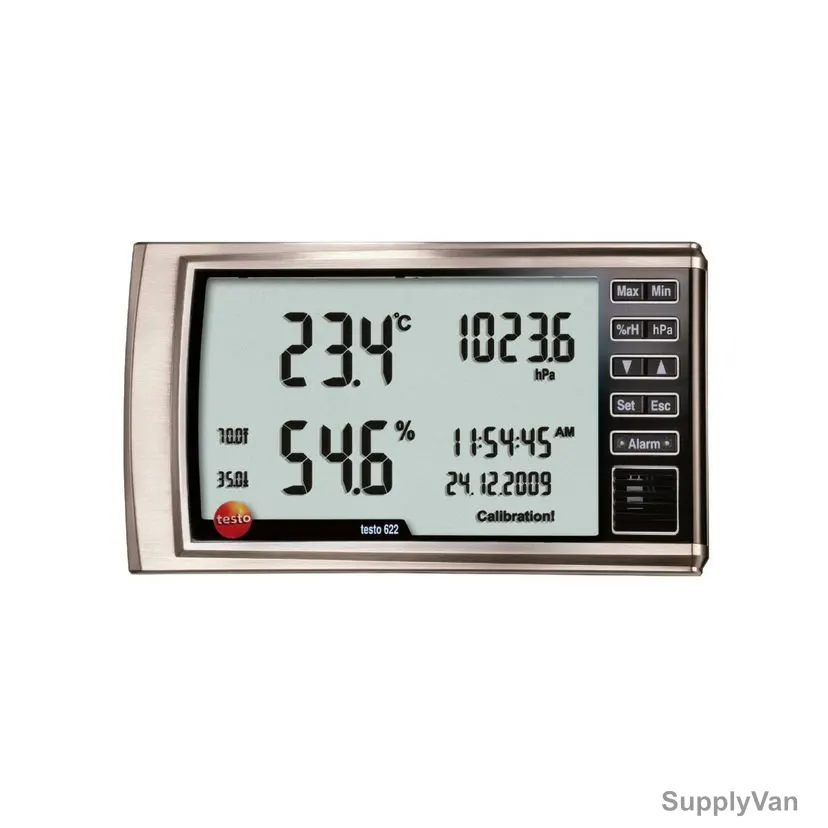 Testo Digital Hygrometer And Barometer, 622, -10 to +60 Deg.C
