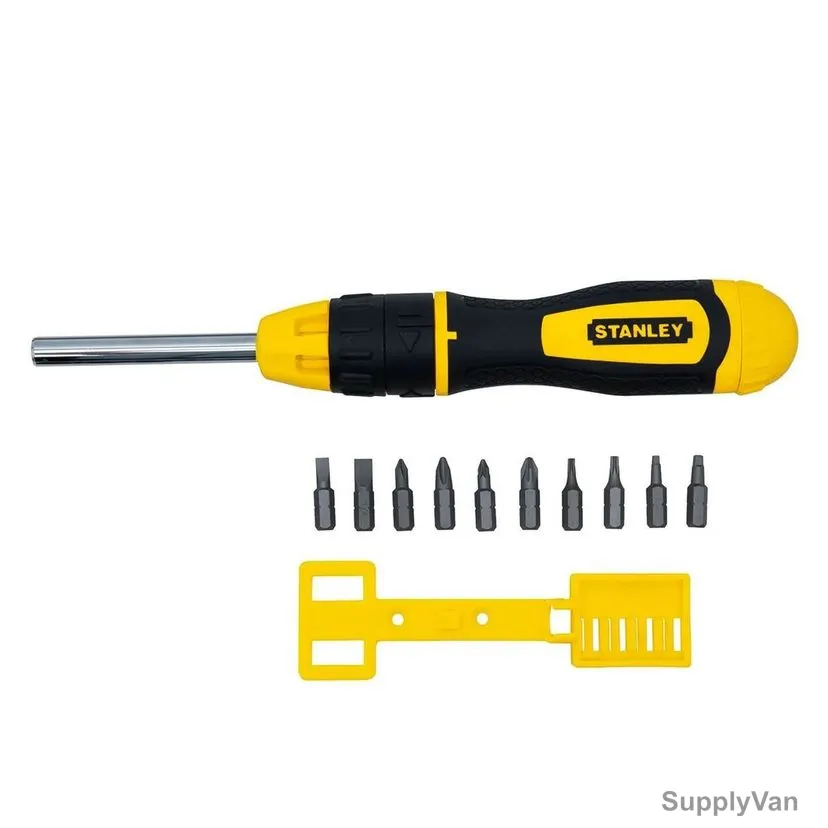 Stanley Multibit Ratchet Screwdriver Set, 0-68-010, 10 Pcs/Set