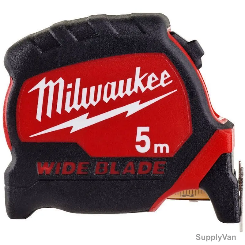 Milwaukee Premium Wide Blade Tape Measure, 4932471815, 33 x 5 Mtrs, Red/Black — image 1