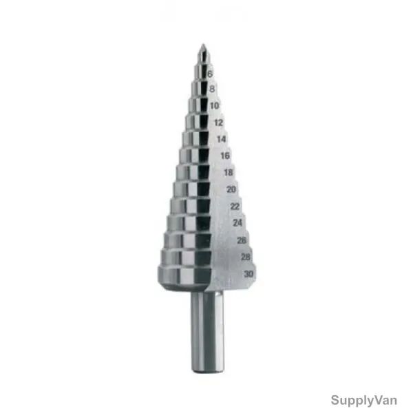 Krino Step Drill Bit, 0118306, HSS-G, 4-30MM, 13 Steps