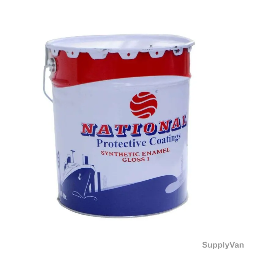 National Paints Synthetic Enamel Paint, 293, Oil Based, 18 Ltrs, Silver Grey