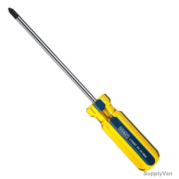 Stanley Cushion Grip Phillips Screwdriver, STHT69147-8, PH2 Tip Size x 250MM Blade Length