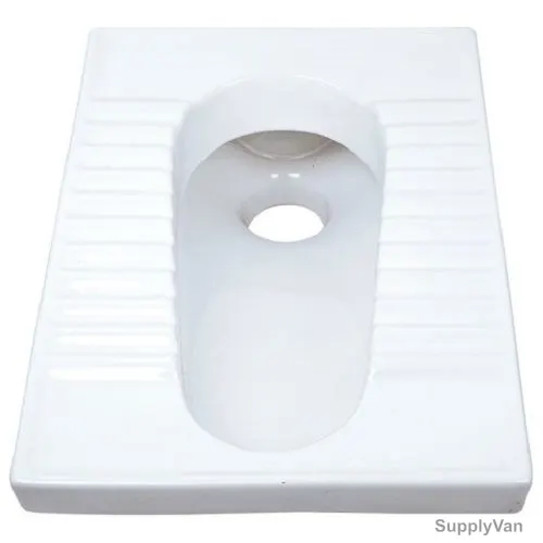 Milano Asian Water Closet, 2043, Ceramic, 460MM Width x 565MM Length, White