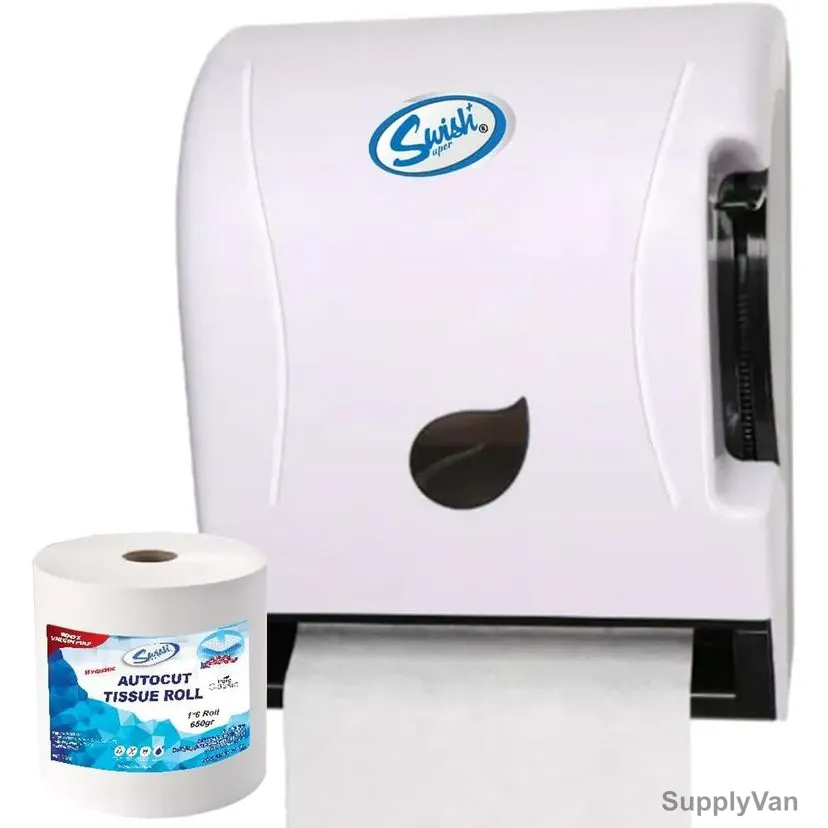 Swish Wall Mounted Tissue Dispenser, White