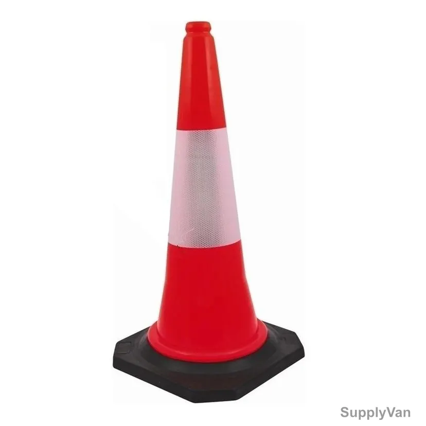 Musu Tang Traffic Cone, TRC01, Polyethylene, 1 Mtrs, Red/White
