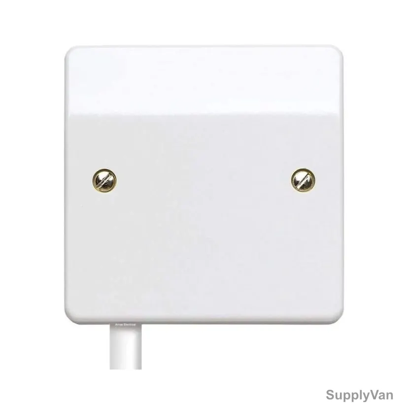 MK Flex Outlet Front Plate, K1090SAWHI, 1 Gang, 2P, 250V, 20A