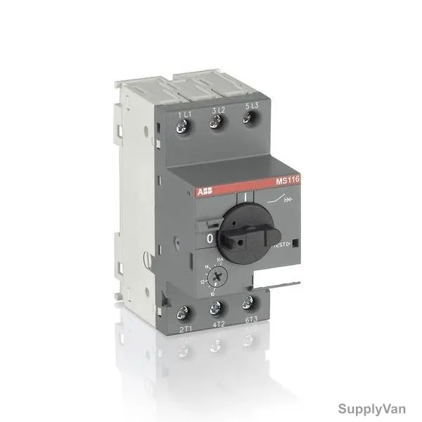 Abb Manual Motor Starter, MS116-16, 3 Phase, 16A