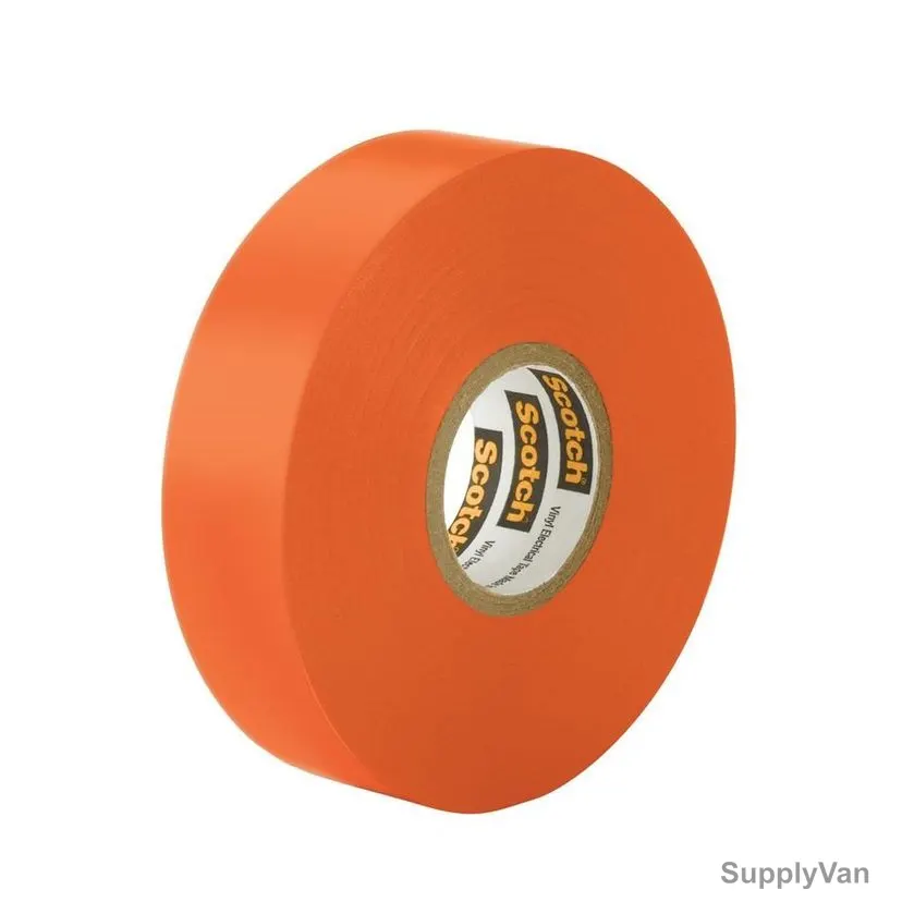 3M Vinyl Electrical Tape, Scotch 35, 19MM x 20.1 Mtrs, Orange